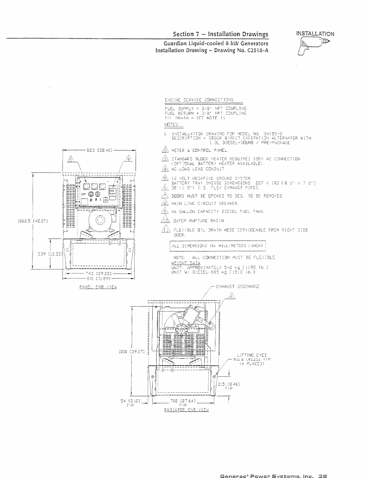 Generac Power Systems GUARDIAN 04137-0 User Manual | Page 41 / 44
