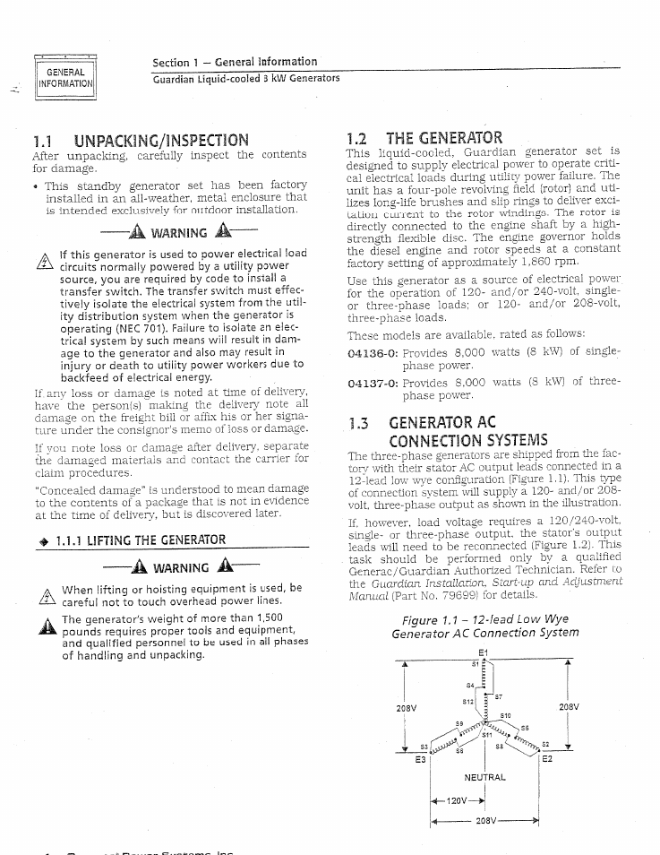 A- a | Generac Power Systems GUARDIAN 04137-0 User Manual | Page 6 / 44