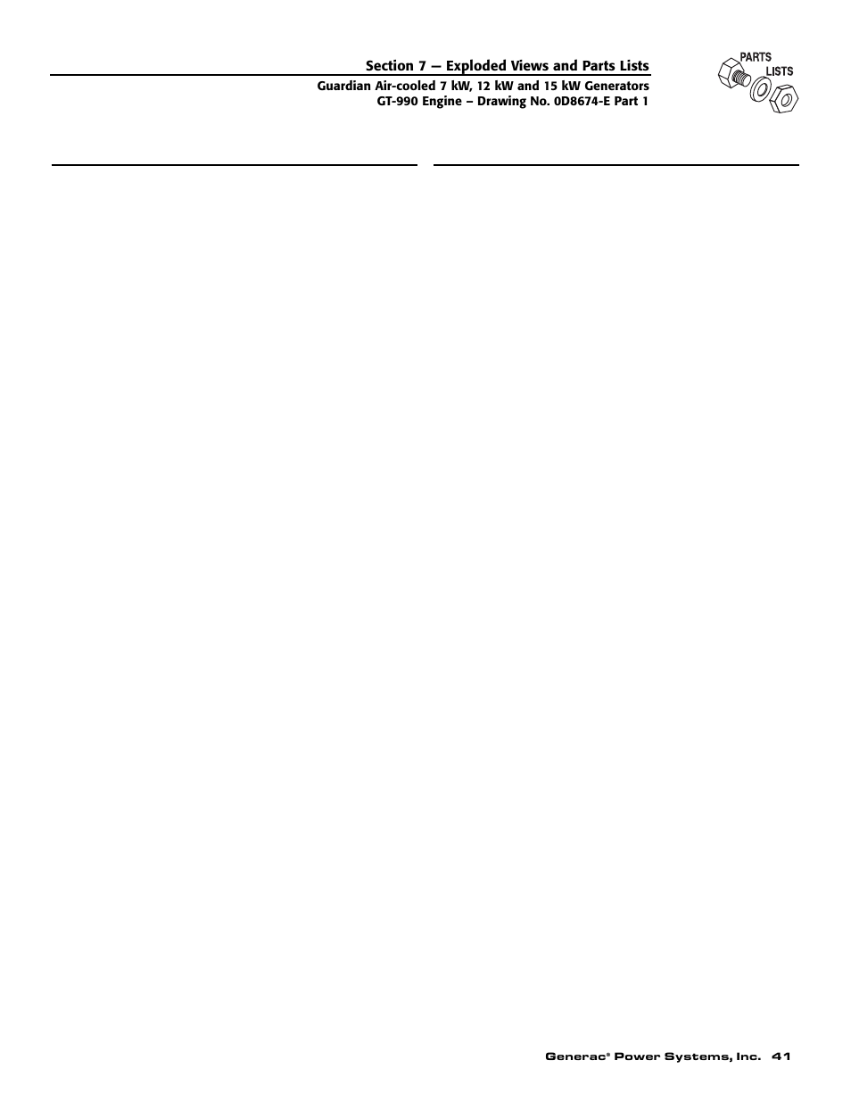 Generac Power Systems 04390-1 User Manual | Page 43 / 60
