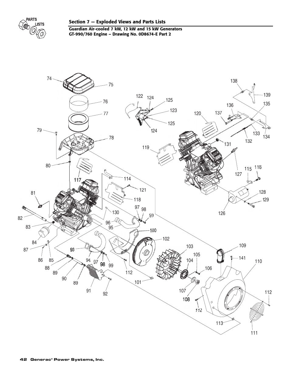 Generac Power Systems 04390-1 User Manual | Page 44 / 60