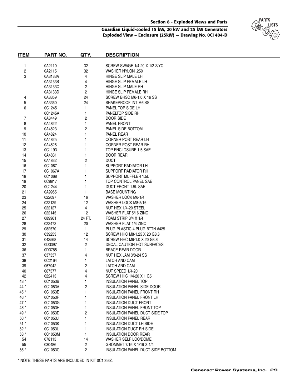 Generac Power Systems 004475-1 User Manual | Page 31 / 60