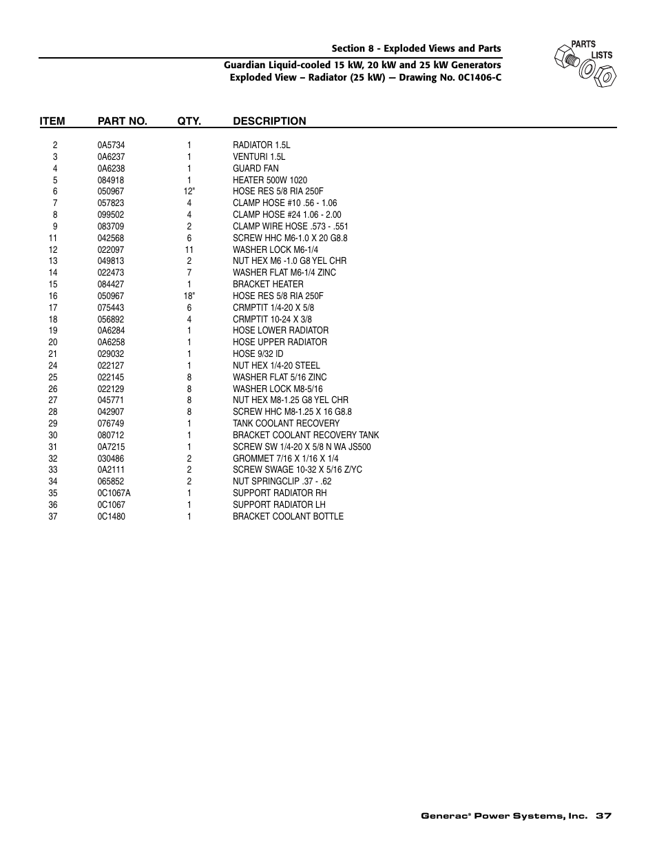 Generac Power Systems 004475-1 User Manual | Page 39 / 60