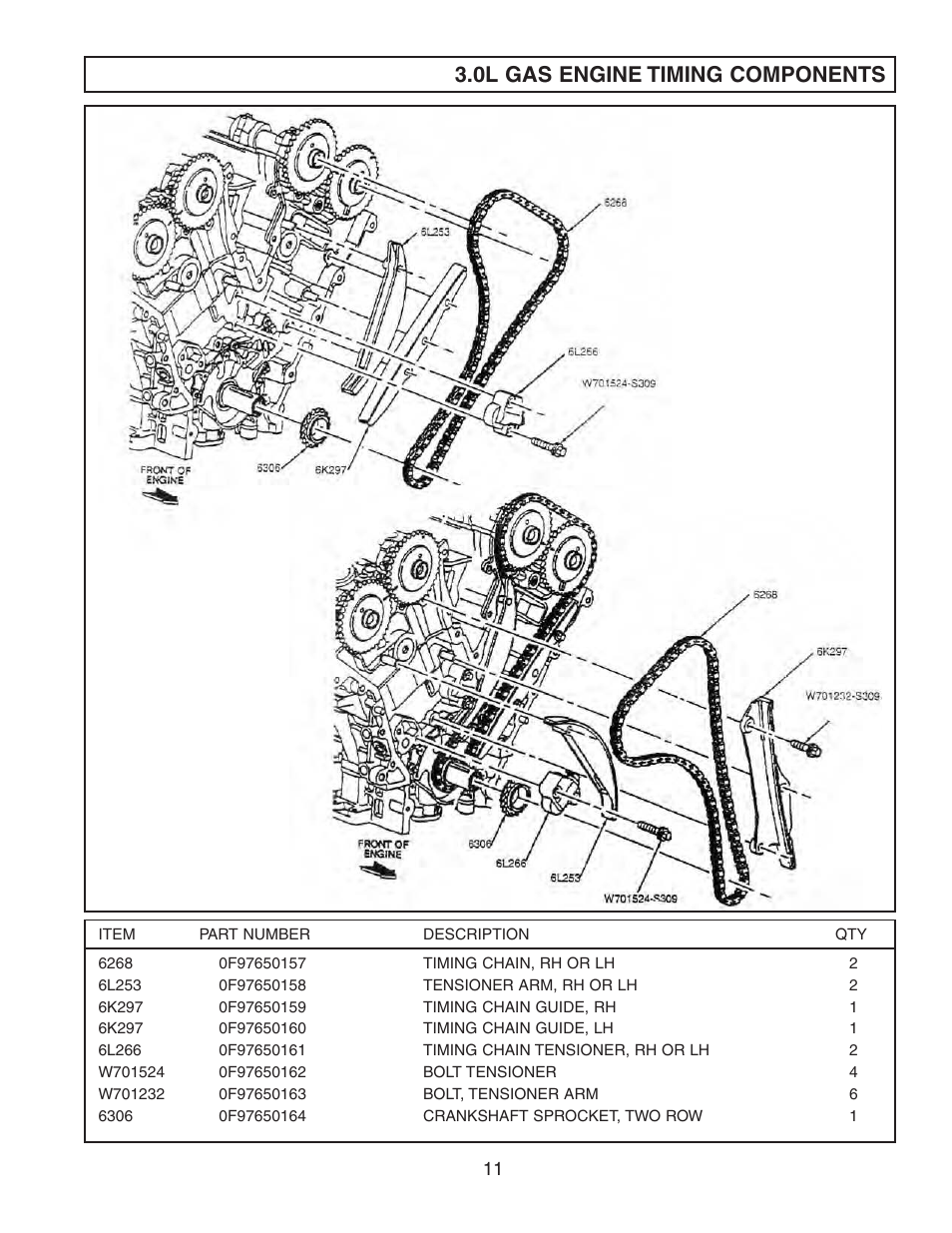 0l gas engine timing components | Generac Power Systems FORD DURATEC 0F9765MNL User Manual | Page 13 / 28