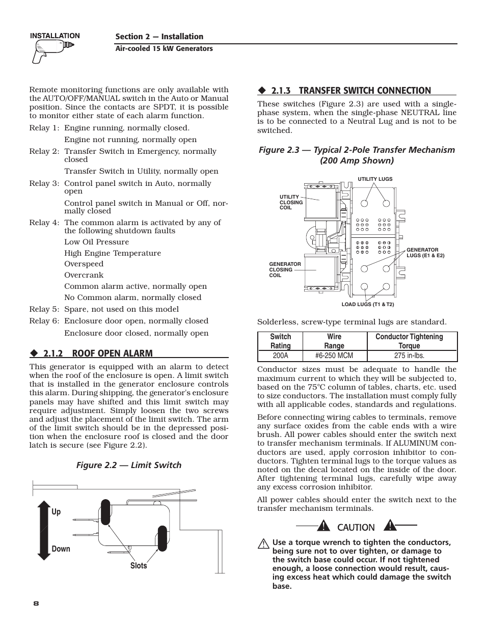 Generac Power Systems 05176-0 User Manual | Page 10 / 52