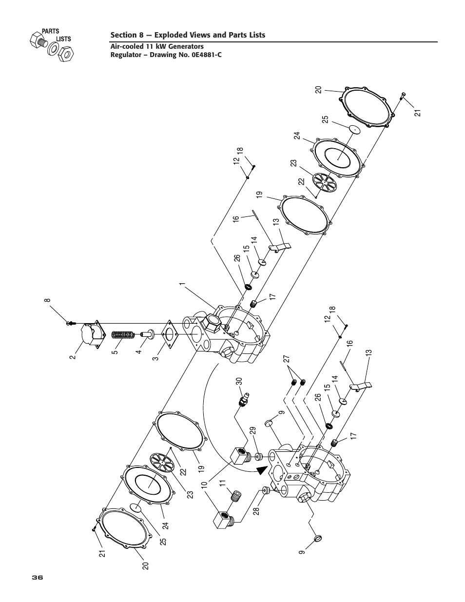 Generac Power Systems 004916-0 User Manual | Page 38 / 44