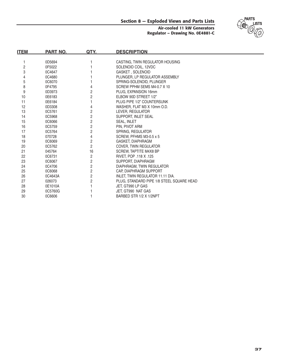 Generac Power Systems 004916-0 User Manual | Page 39 / 44