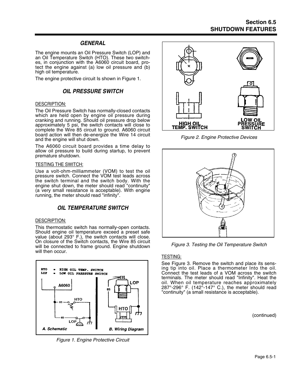 Section 6.5 - shutdown features | Generac Power Systems 941-2 User Manual | Page 103 / 144