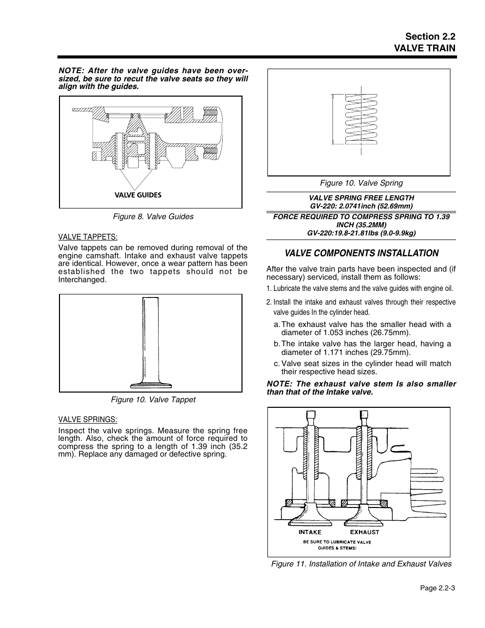 Valve components installation | Generac Power Systems 941-2 User Manual | Page 43 / 144