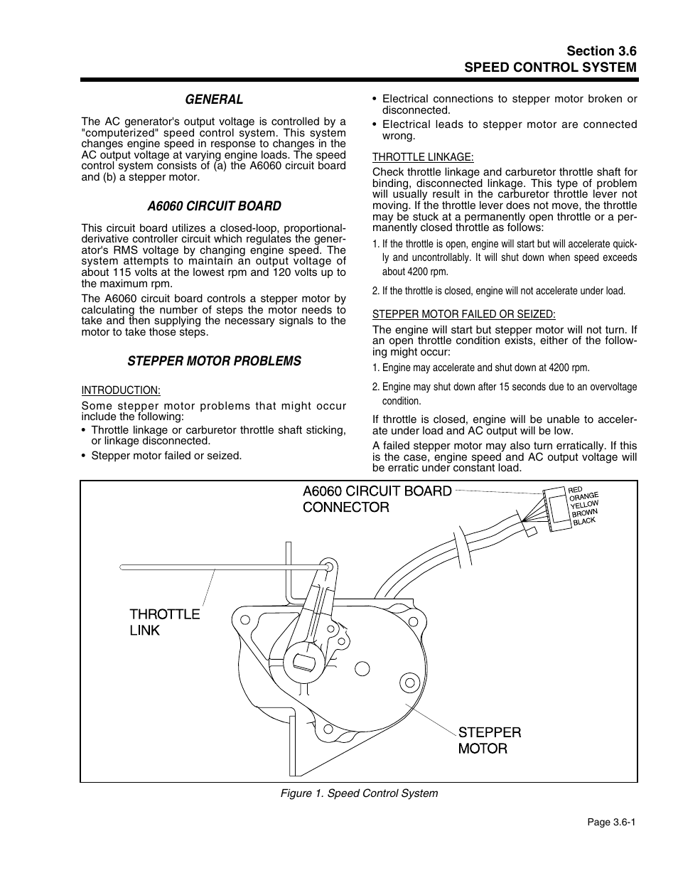 Section 3.6 - speed control system | Generac Power Systems 941-2 User Manual | Page 69 / 144