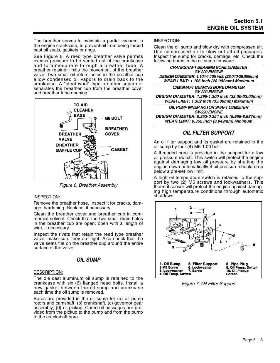 Oil sump, Oil filter support | Generac Power Systems 941-2 User Manual | Page 85 / 144