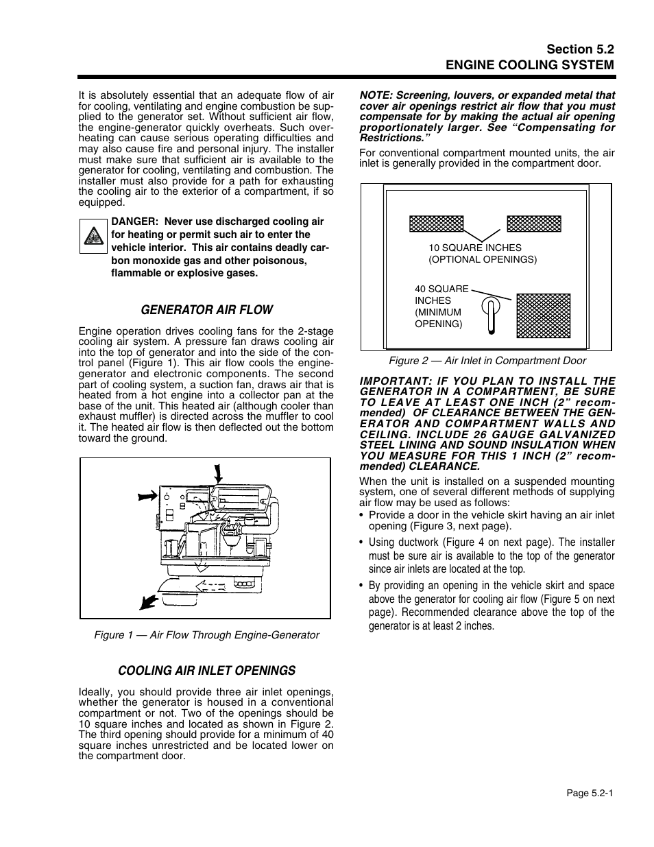 Section 5.2 - engine cooling system | Generac Power Systems 941-2 User Manual | Page 87 / 144