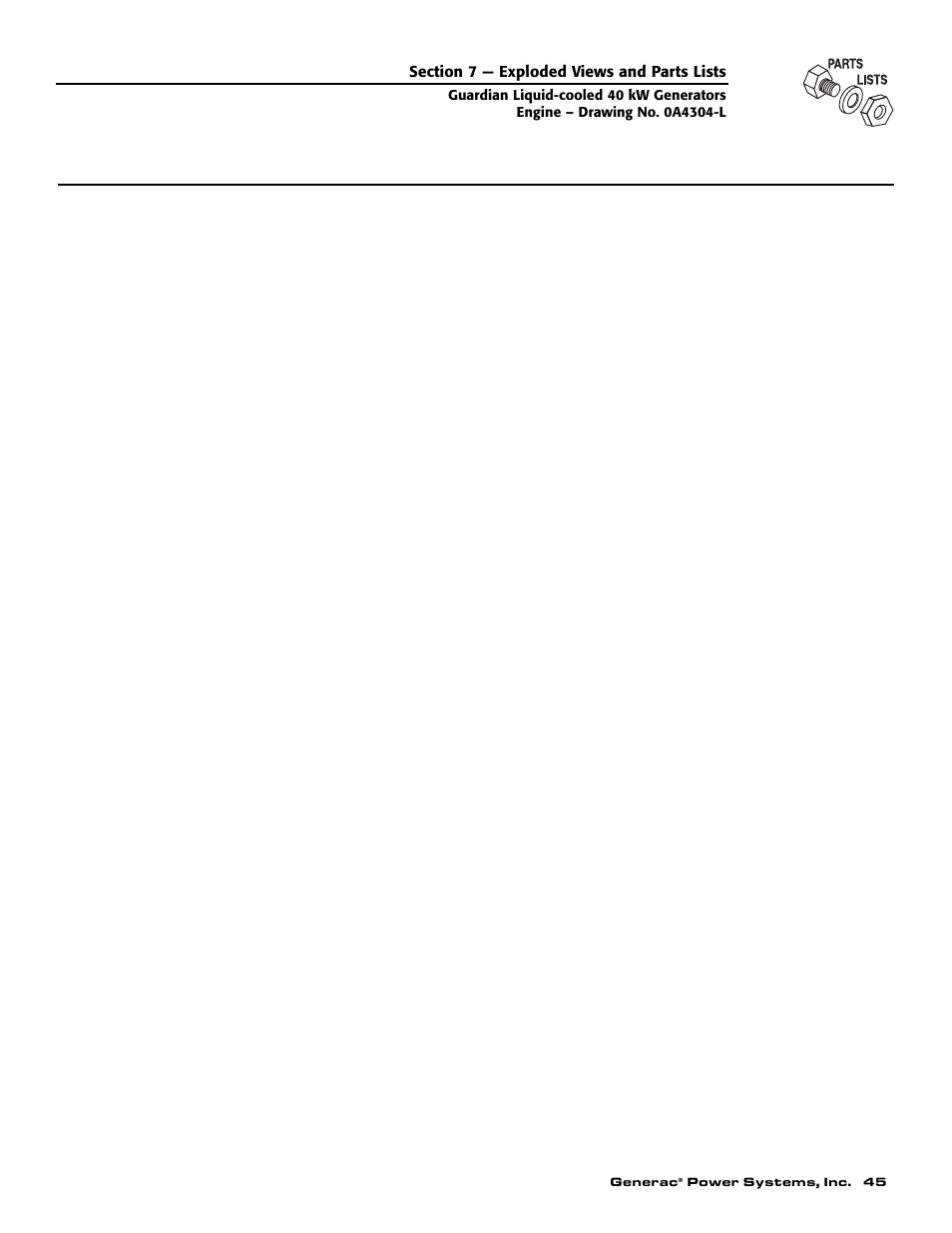Generac Power Systems GUARDIAN 43733 User Manual | Page 47 / 64