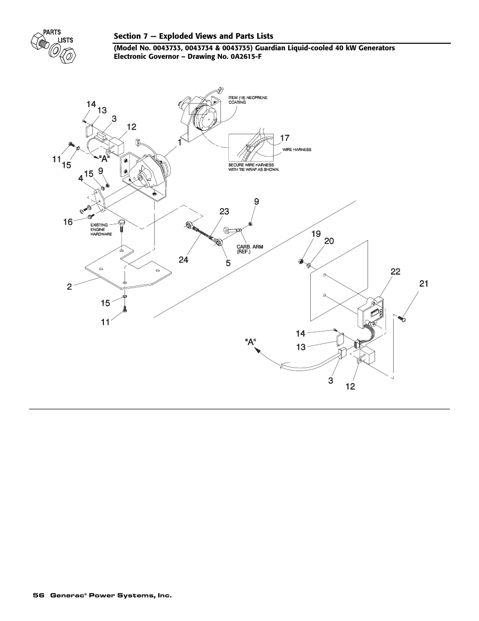 Generac Power Systems GUARDIAN 43733 User Manual | Page 58 / 64