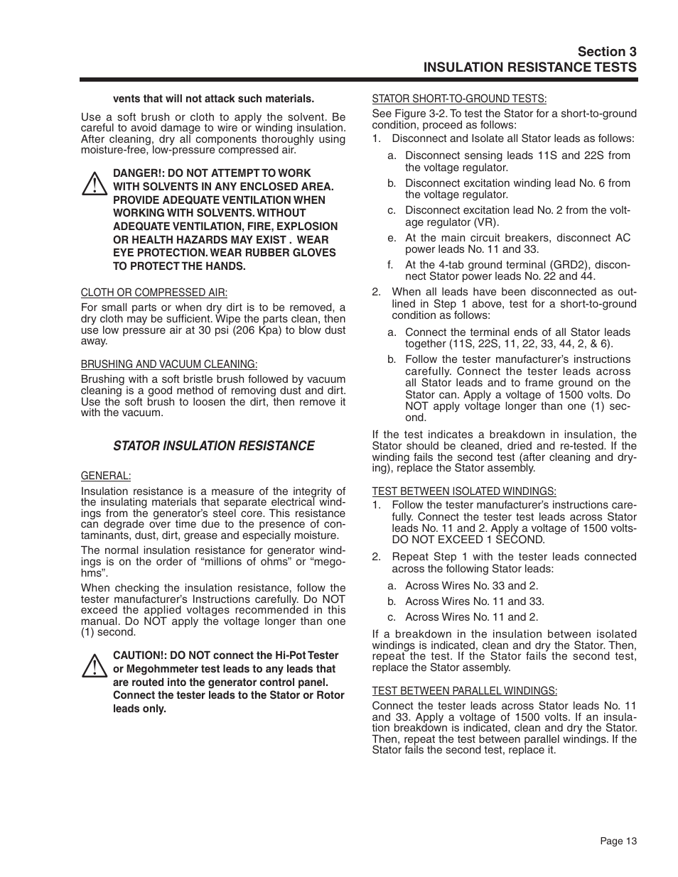 Generac Power Systems Recreational Vehicle Generator 5413 User Manual | Page 15 / 82
