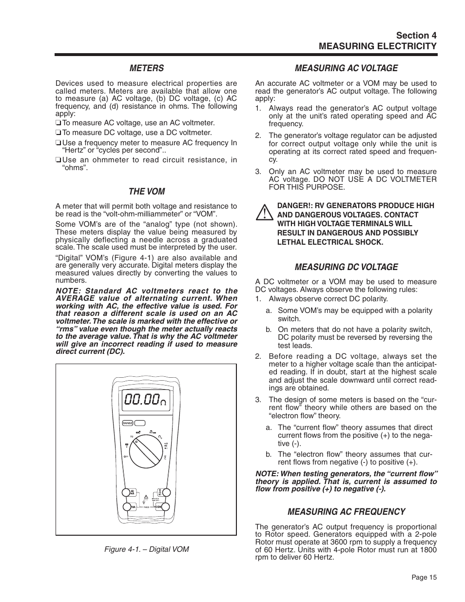 Generac Power Systems Recreational Vehicle Generator 5413 User Manual | Page 17 / 82