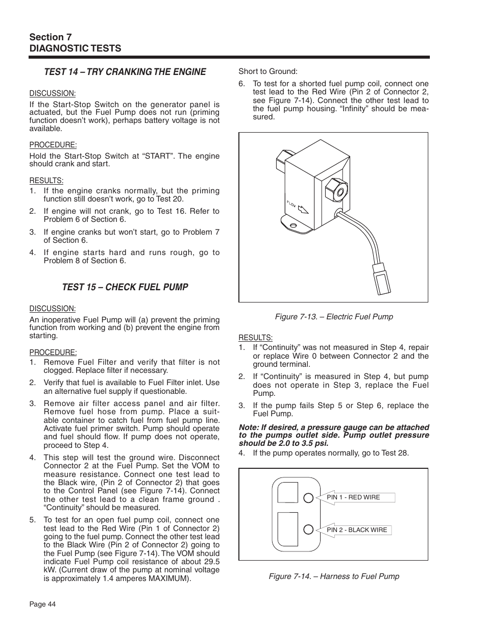 Generac Power Systems Recreational Vehicle Generator 5413 User Manual | Page 46 / 82