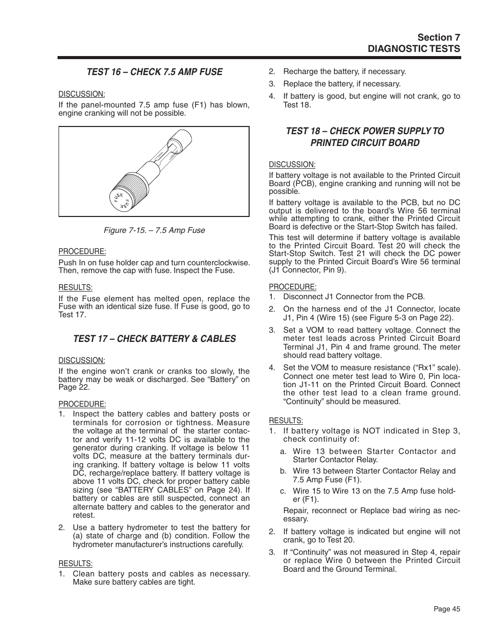 Generac Power Systems Recreational Vehicle Generator 5413 User Manual | Page 47 / 82