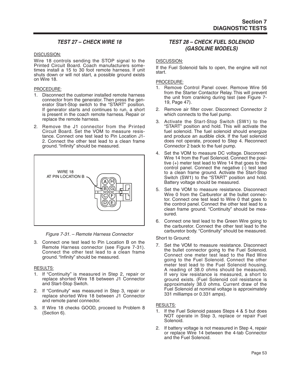 Generac Power Systems Recreational Vehicle Generator 5413 User Manual | Page 55 / 82