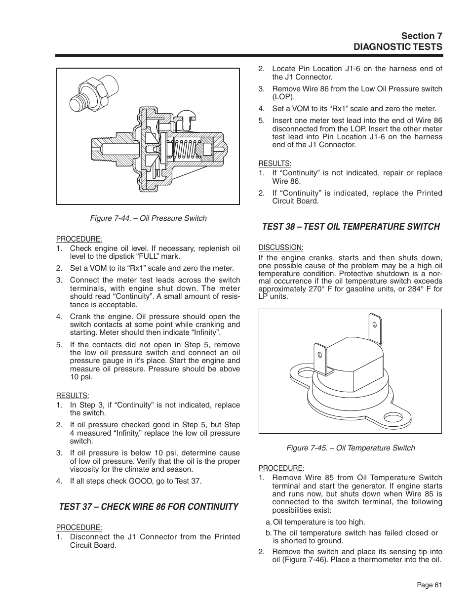 Generac Power Systems Recreational Vehicle Generator 5413 User Manual | Page 63 / 82
