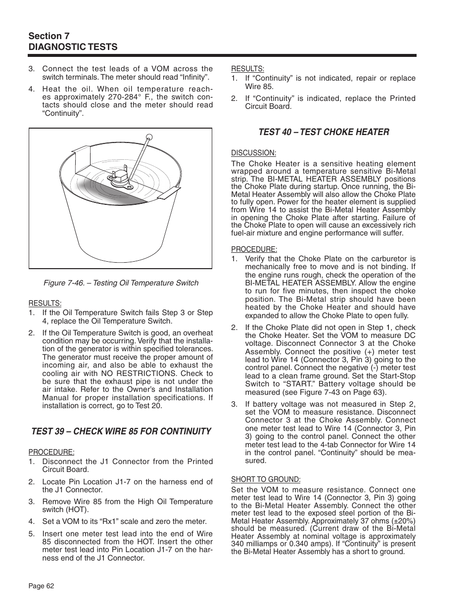 Generac Power Systems Recreational Vehicle Generator 5413 User Manual | Page 64 / 82