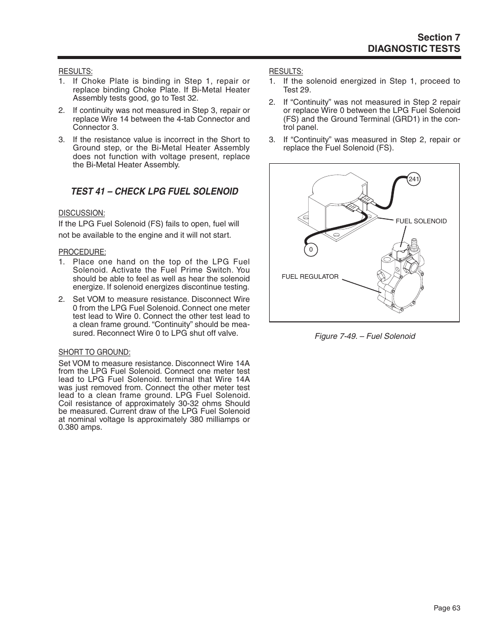 Generac Power Systems Recreational Vehicle Generator 5413 User Manual | Page 65 / 82
