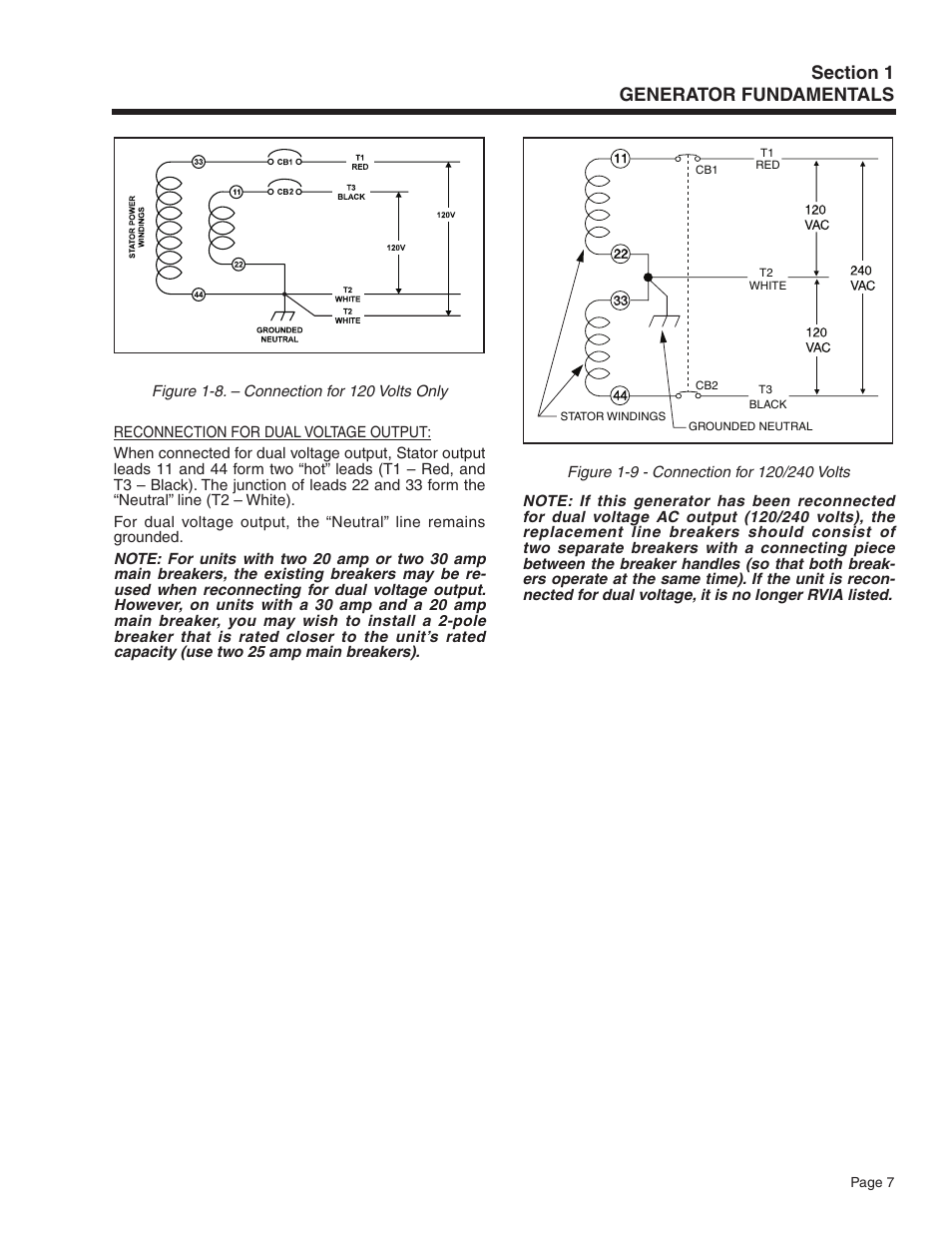 Generac Power Systems Recreational Vehicle Generator 5413 User Manual | Page 9 / 82