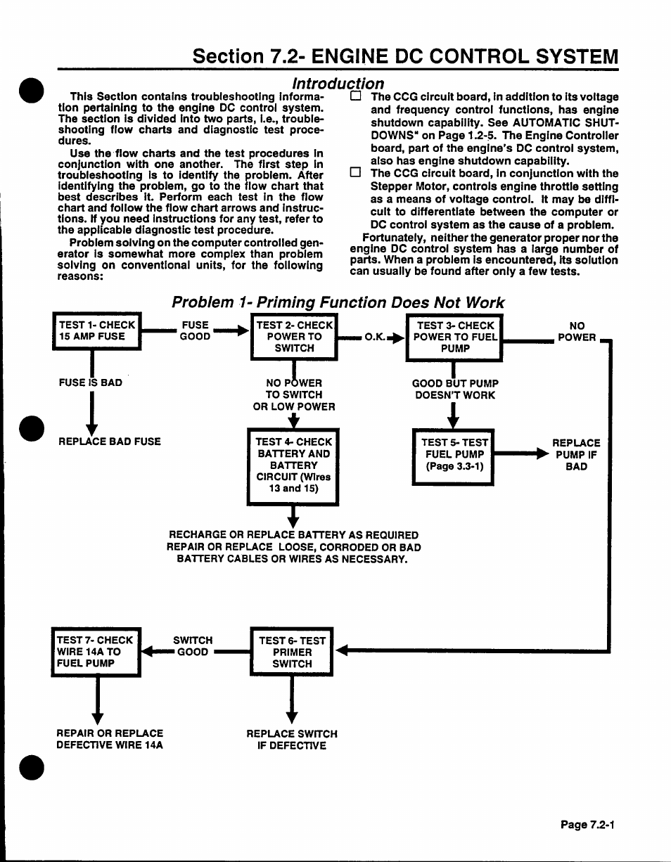 Problem 1- priming function does not work, Introduction | Generac Power Systems NP-40G User Manual | Page 103 / 126