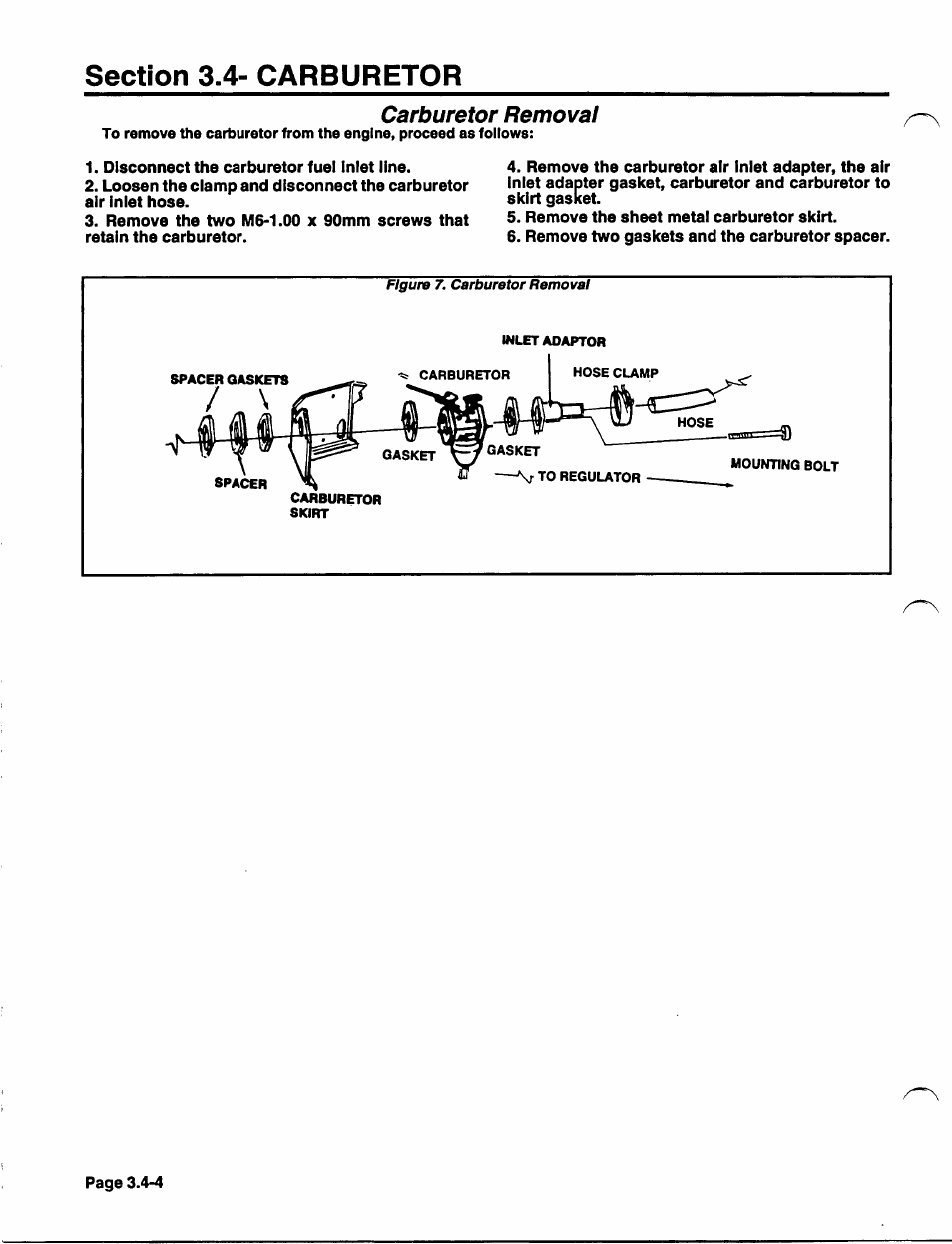 Carburetor removal | Generac Power Systems NP-40G User Manual | Page 62 / 126