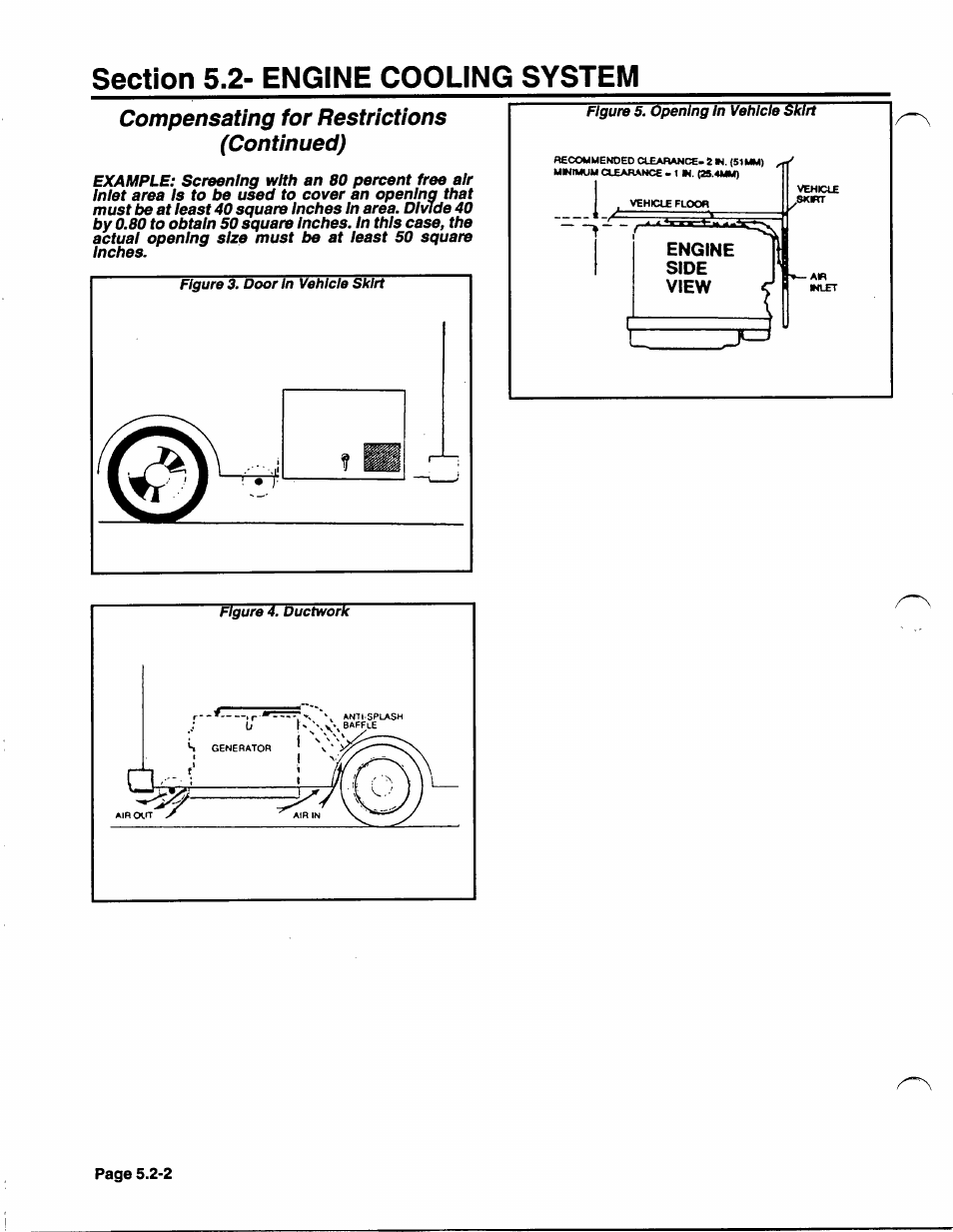 Compensating for restrictions (continued), Engine side view c | Generac Power Systems NP-40G User Manual | Page 82 / 126