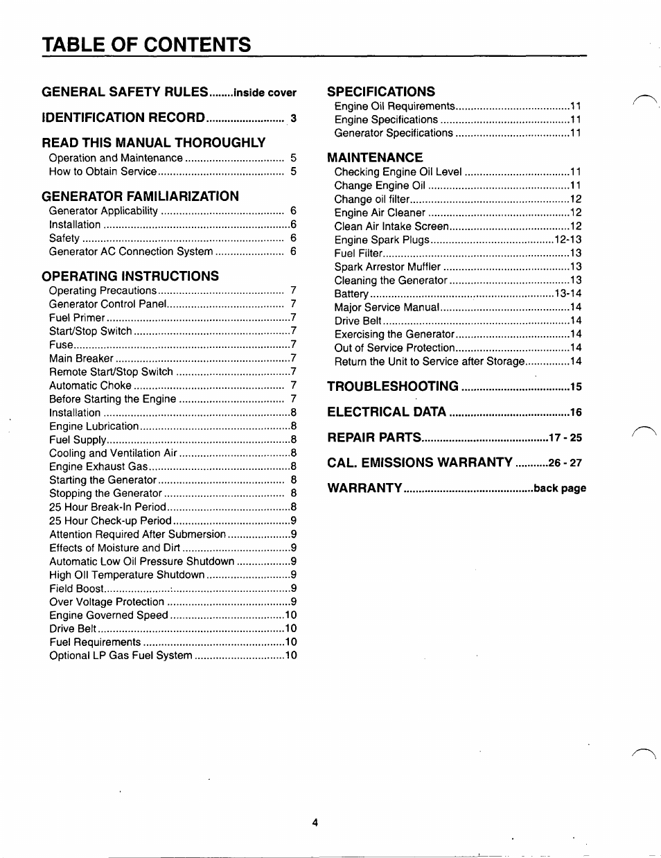 Generac Power Systems A-2624 User Manual | Page 4 / 28