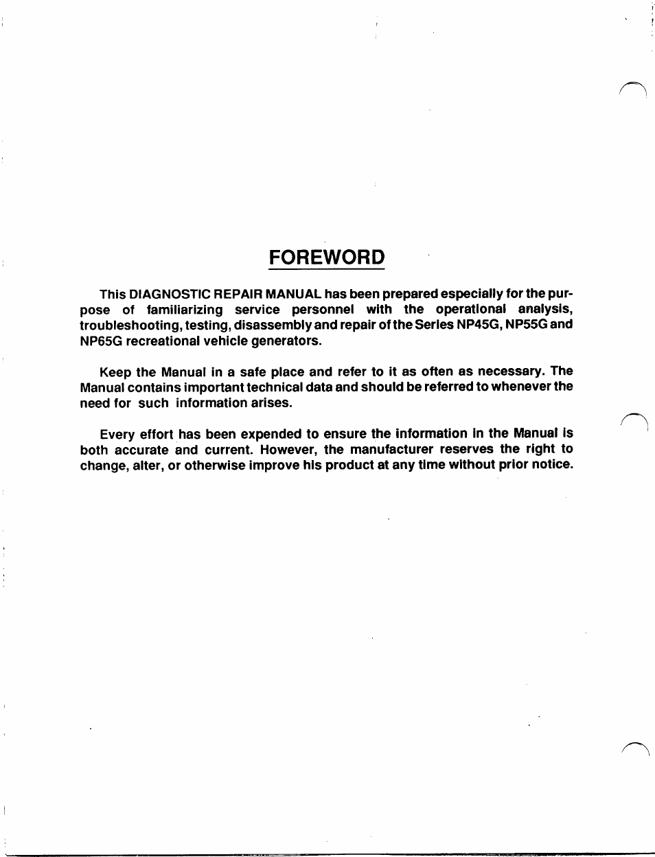 Foreword | Generac Power Systems IM Series User Manual | Page 2 / 36