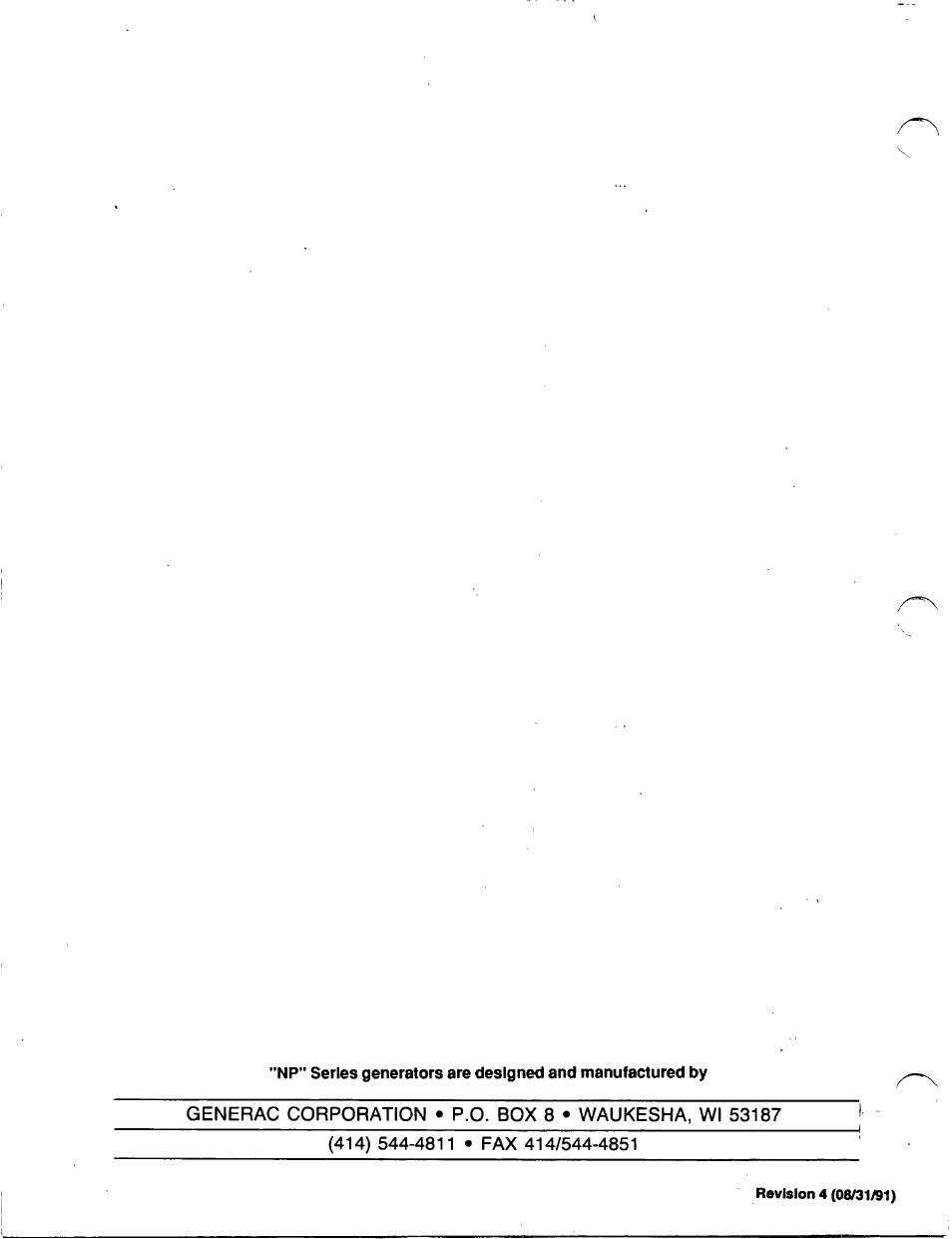 Generac Power Systems IM Series User Manual | Page 36 / 36