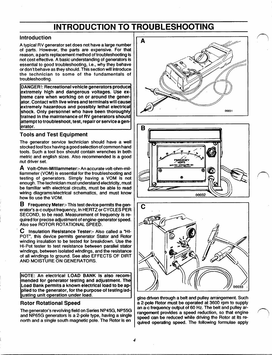 Introduction to troubleshooting | Generac Power Systems IM Series User Manual | Page 6 / 36