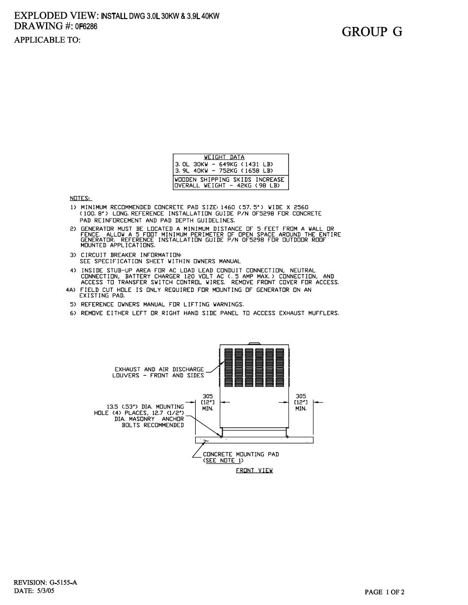 Generac Power Systems 005220-0 User Manual | Page 54 / 60