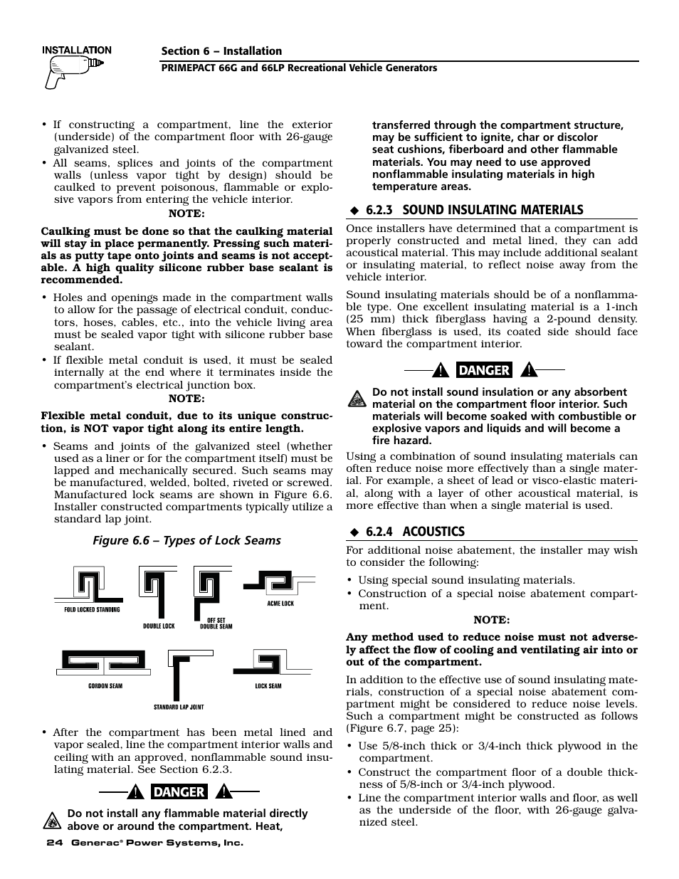 Generac Power Systems 009600-5 User Manual | Page 26 / 60