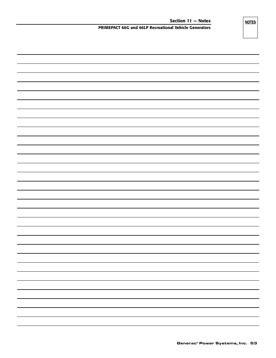 Generac Power Systems 009600-5 User Manual | Page 55 / 60