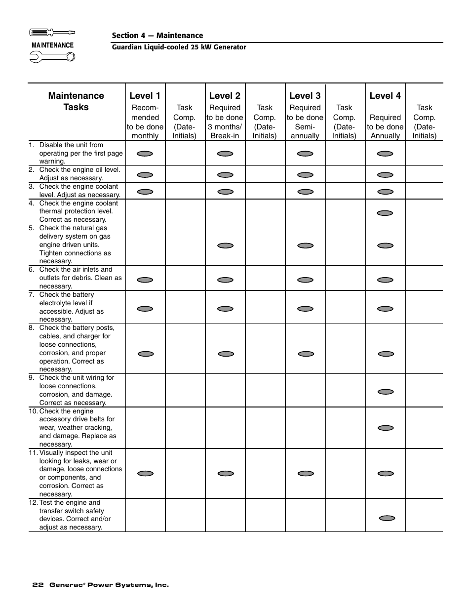 Generac Power Systems GUARDIAN ELITE 005040-0 User Manual | Page 24 / 56