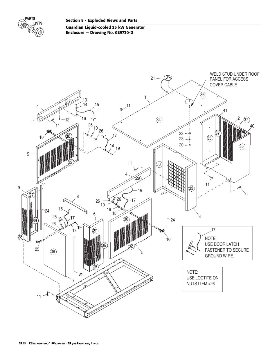 Generac Power Systems GUARDIAN ELITE 005040-0 User Manual | Page 38 / 56