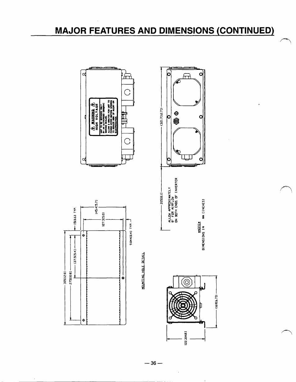 Major features and dimensions (continued), Ra k | Generac Power Systems 0940-1 User Manual | Page 38 / 56