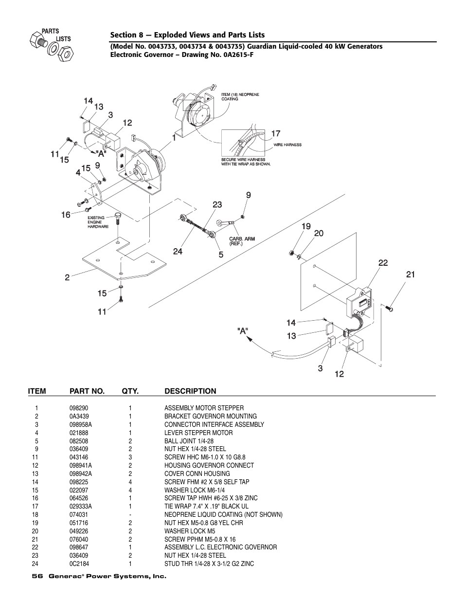 Generac Power Systems 004626-5 User Manual | Page 58 / 64