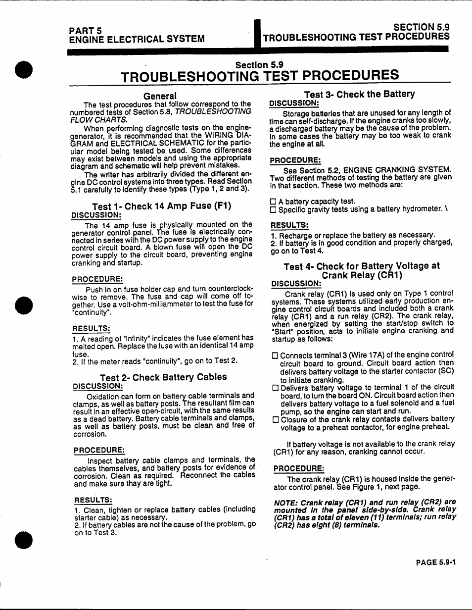 Troubleshooting test procedures | Generac Power Systems 53187 User Manual | Page 133 / 152