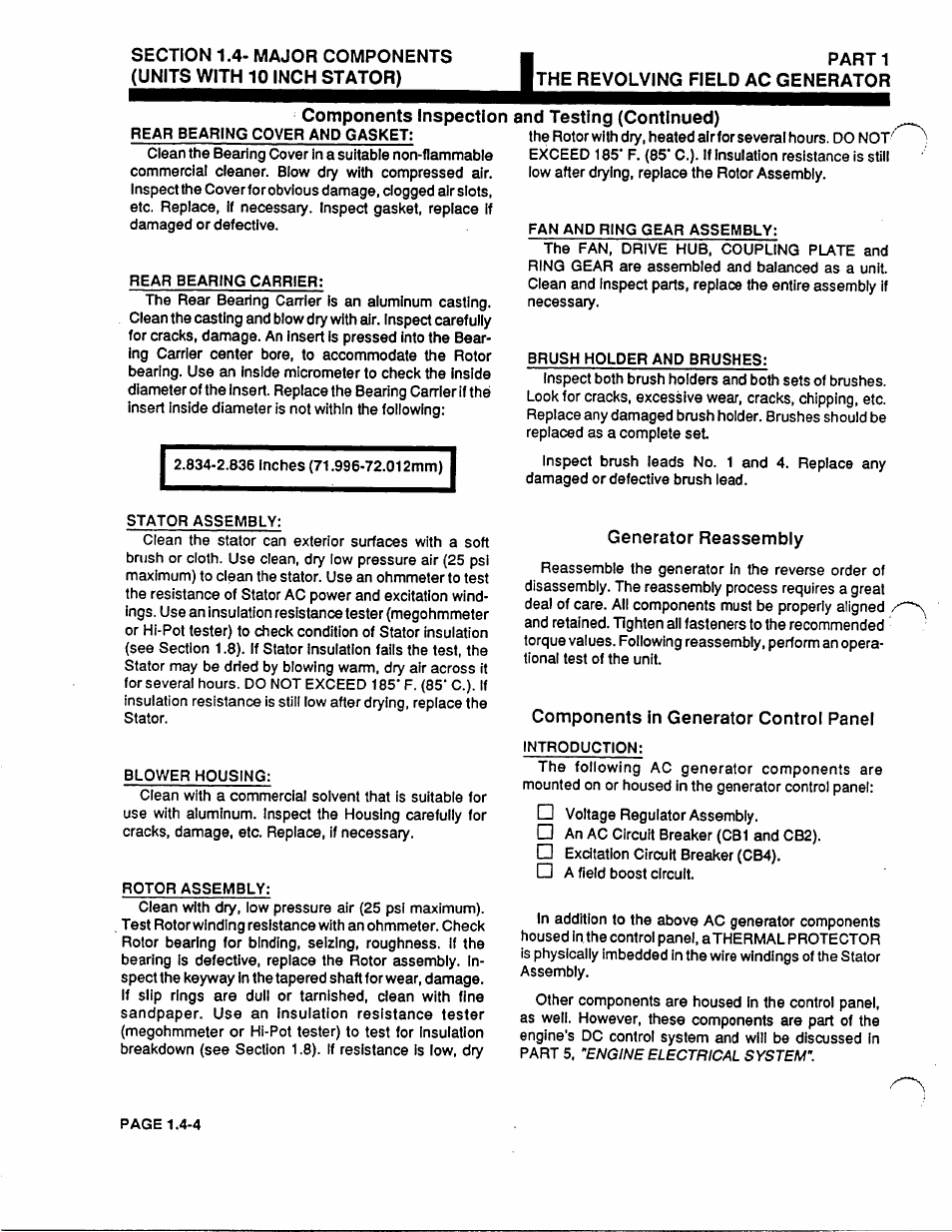 Parti the revolving field ac generator | Generac Power Systems 53187 User Manual | Page 22 / 152