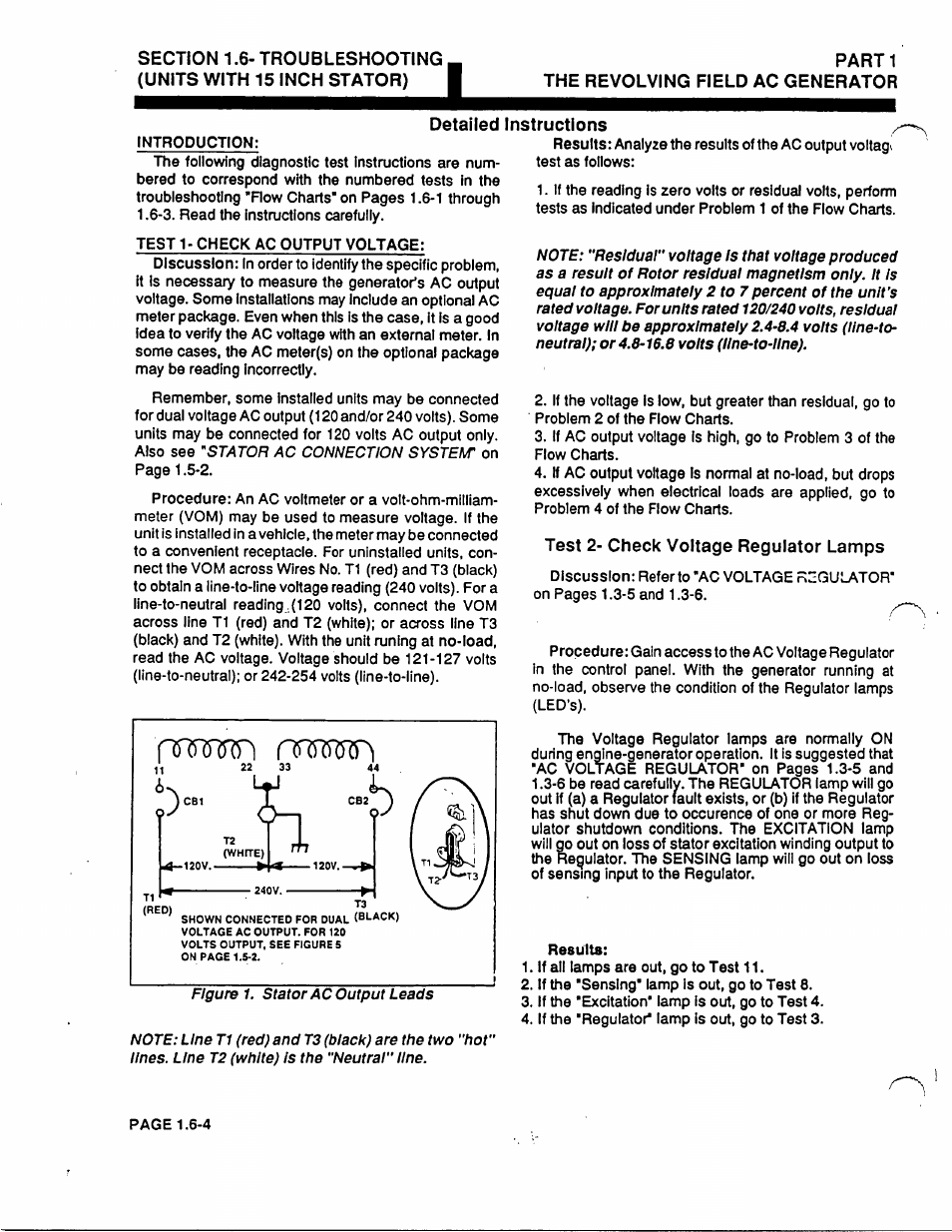 Nrsmiti nnrotrpi, Parti the revolving field ac generator | Generac Power Systems 53187 User Manual | Page 32 / 152