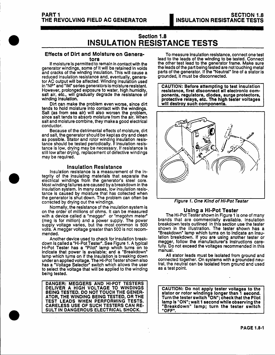 Insulation resistance tests | Generac Power Systems 53187 User Manual | Page 49 / 152