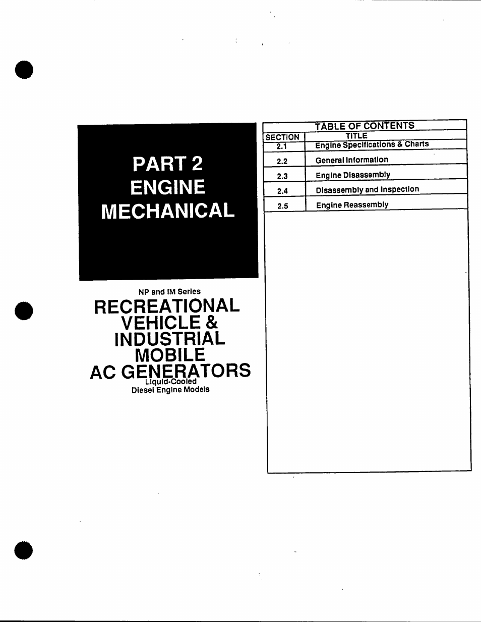 Part 2 engine mechanical | Generac Power Systems 53187 User Manual | Page 57 / 152