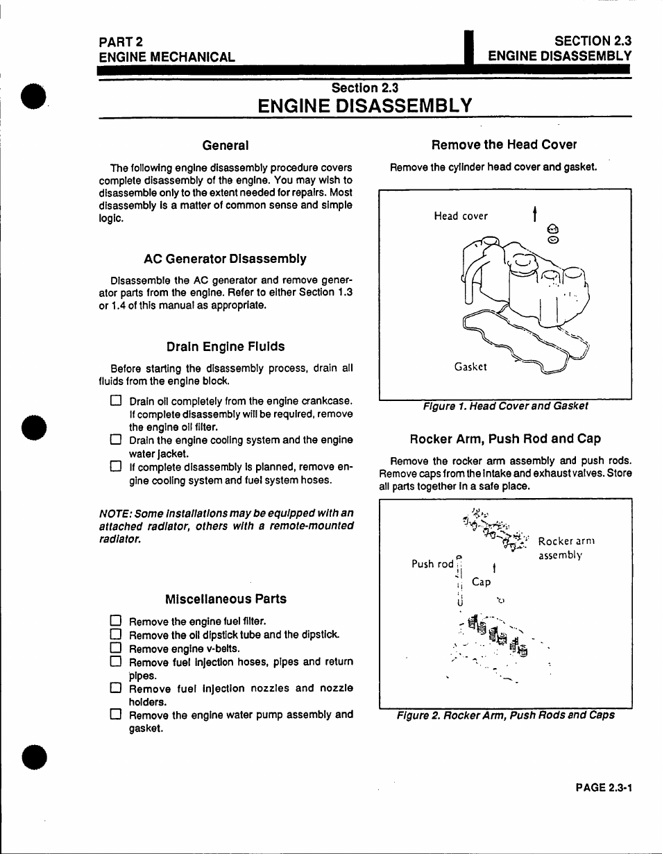 Engine disassembly | Generac Power Systems 53187 User Manual | Page 66 / 152