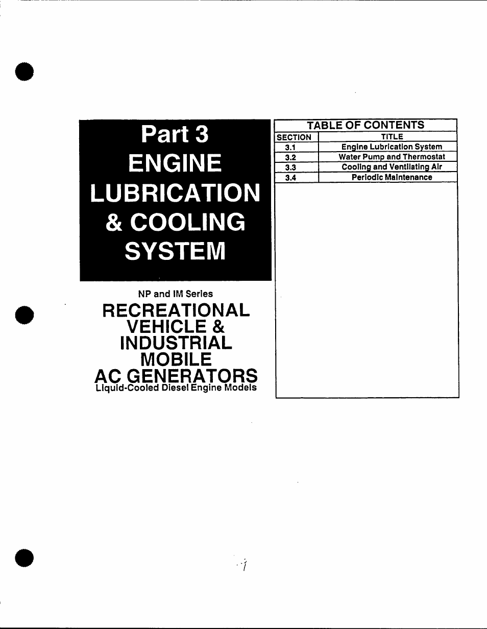 Part 3 engine lubrication & cooling system | Generac Power Systems 53187 User Manual | Page 86 / 152