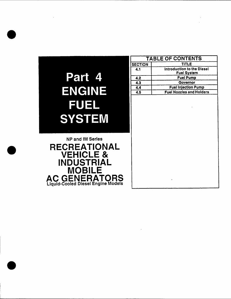 Part 4 engine fuel system | Generac Power Systems 53187 User Manual | Page 95 / 152