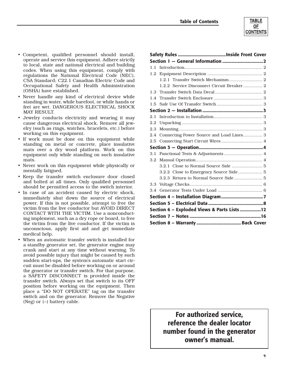 Generac Power Systems 004945-1 User Manual | Page 3 / 20