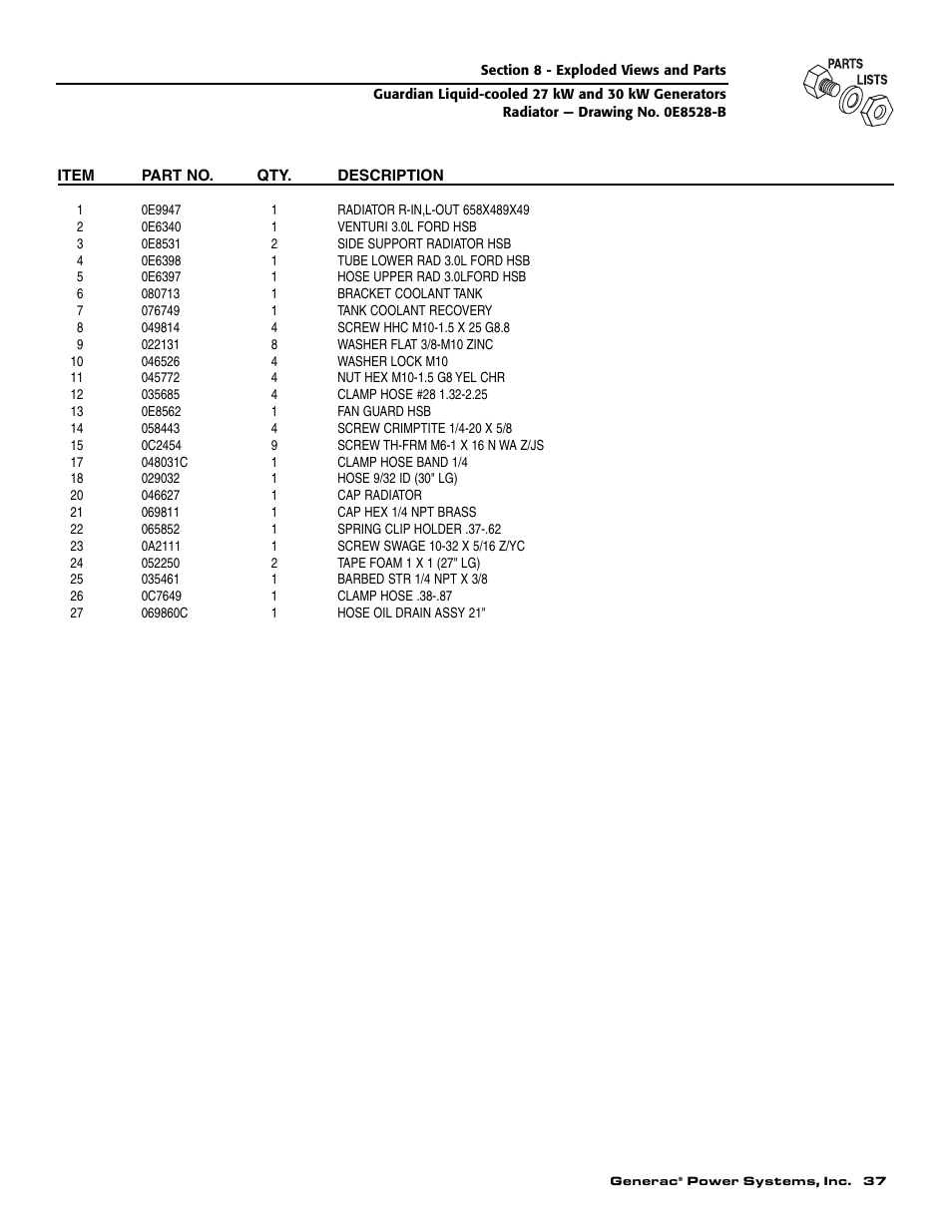 Generac Power Systems 004988-1 User Manual | Page 39 / 48